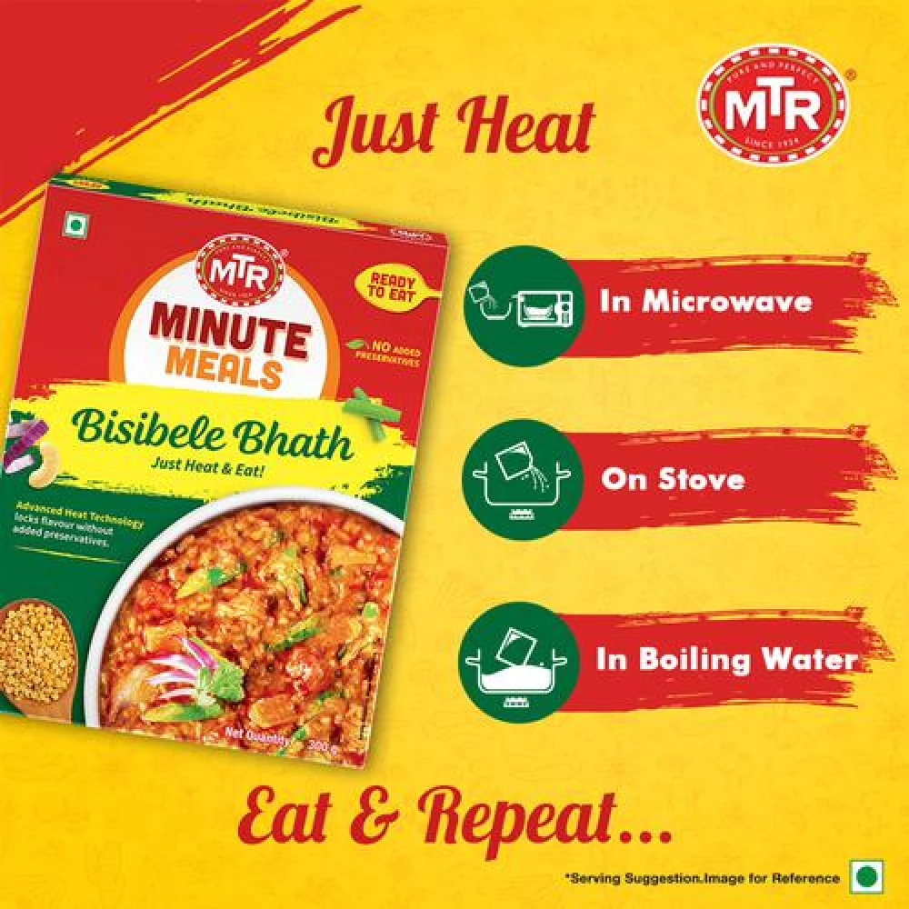 MTR Ready To Eat - Bisibele Bhath, 300 g Carton-6.webp